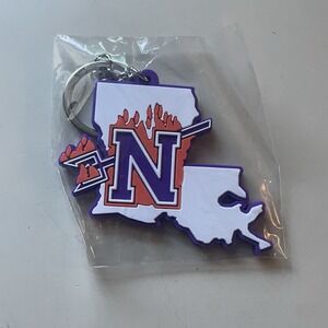 Northwestern State University Demons Keychain Louisiana Stocking Stuffer NEW